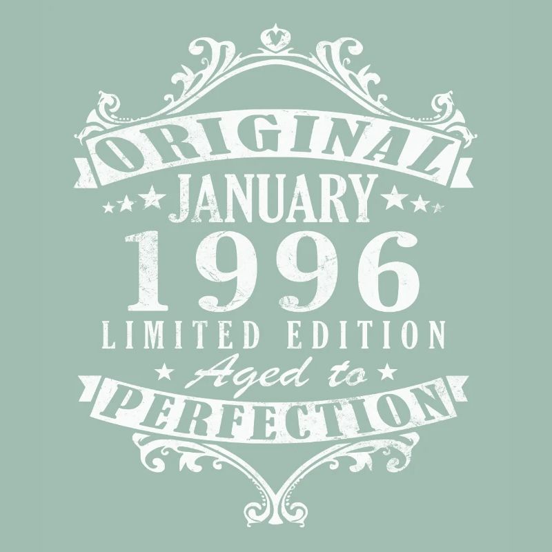 Januar 1996 Vintage-Retro-Geburtstagsgeschenk