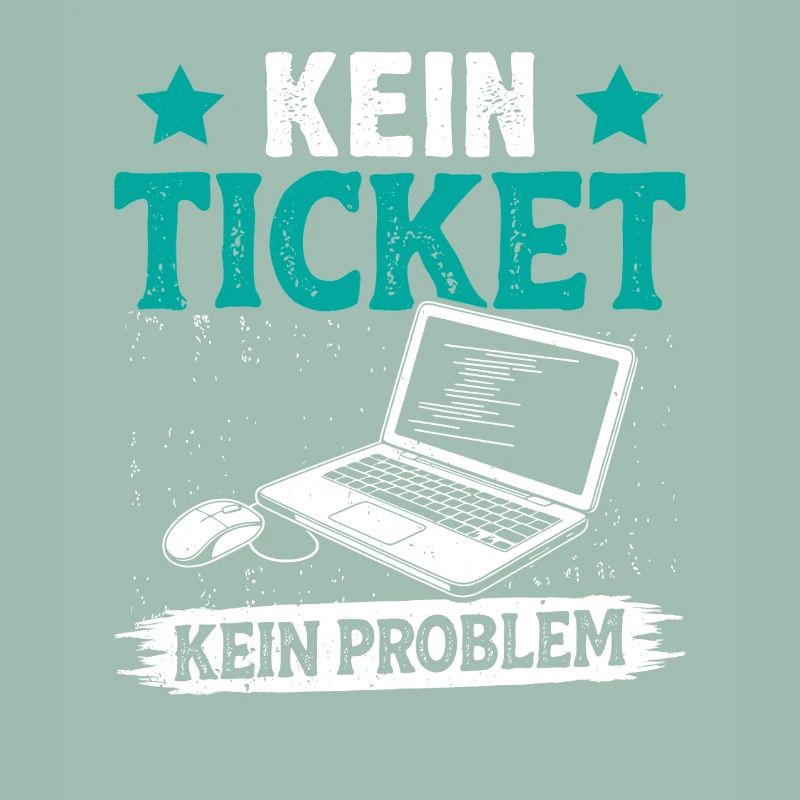 Nerd Computer NO TICKET NO PROBLEM FUNNY