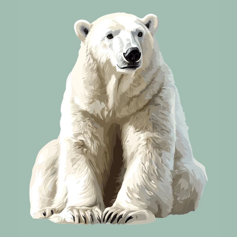 Polarbär im Eislicht