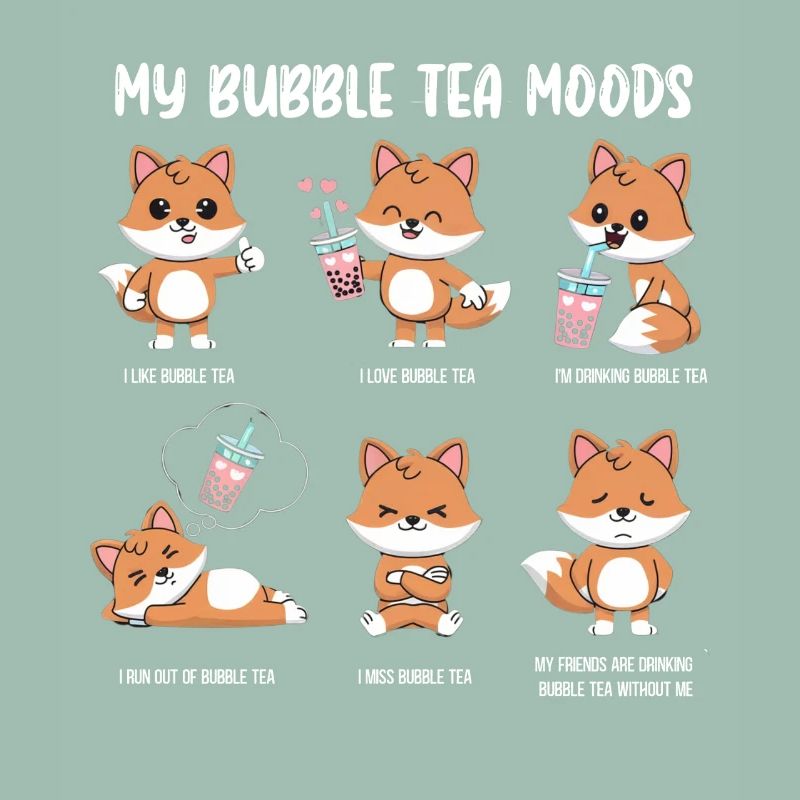 Mème du bubble tea de renard