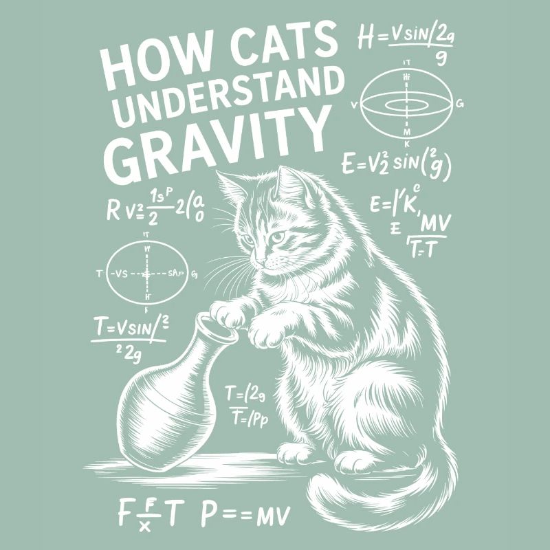 Physics Cats Sayings Math Joke Physics Gift