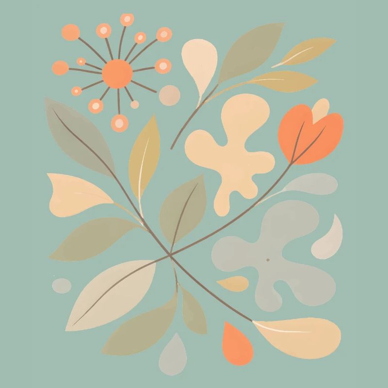 Abstract Floral Pattern Illustration