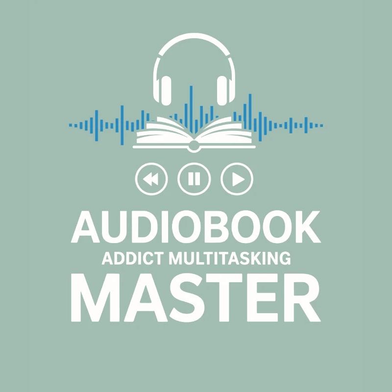 Audiobook Saying - Audiobook Addict Multitasking
