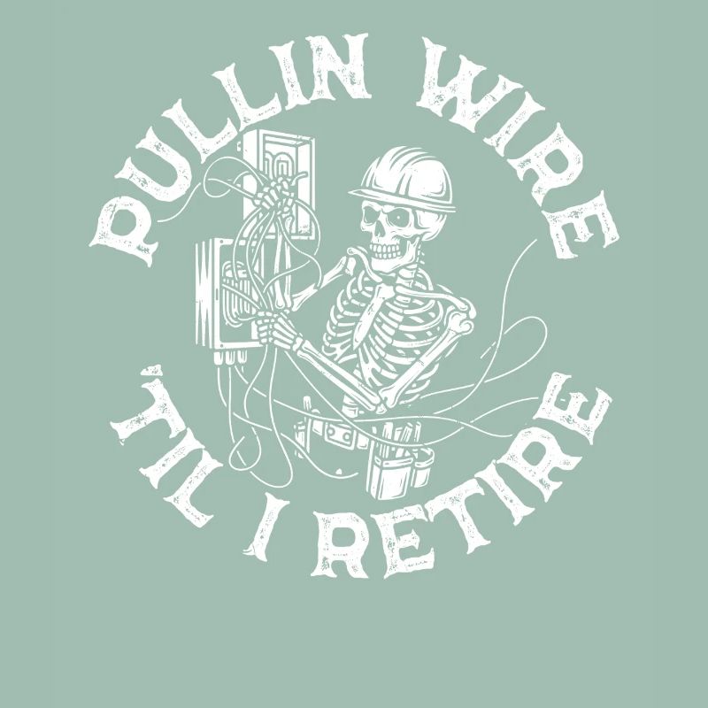 Skeleton Technique Wirework Electrician Pullin Wire