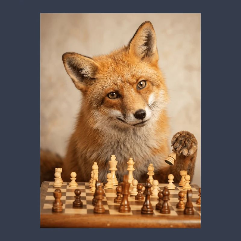 Fuchs spielt Schach