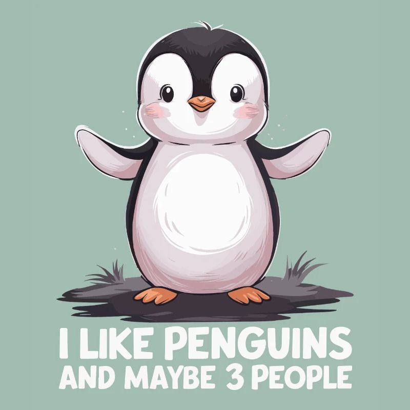 Drôle de Pingouin Dire Imprimer