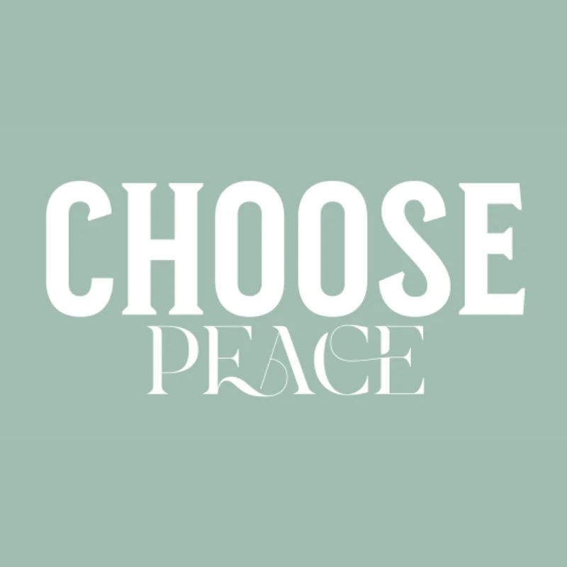 Choisissez Peace Bold Typographic