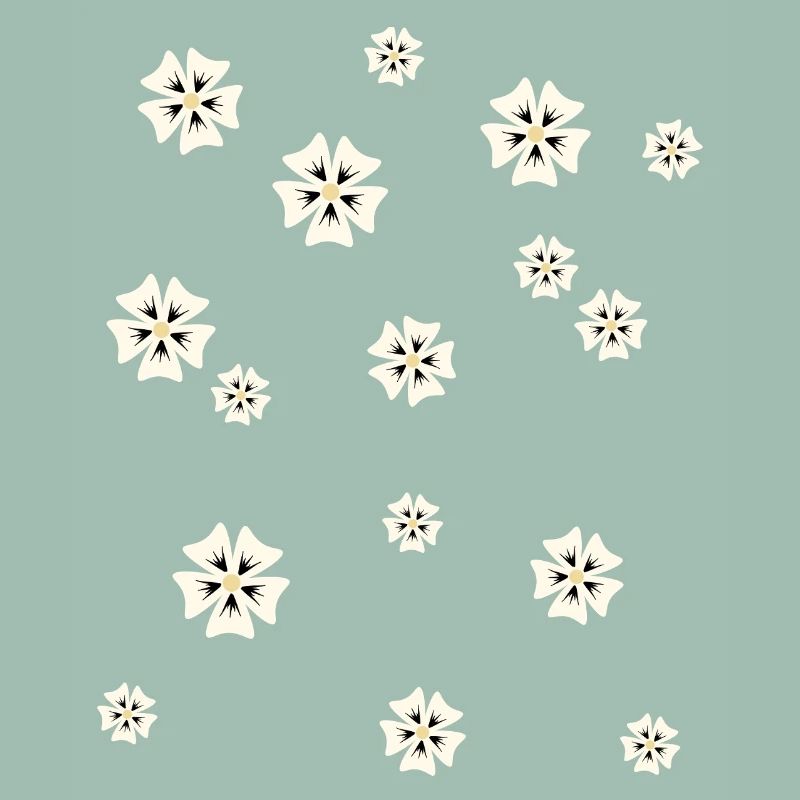 Floral pattern in a simple style
