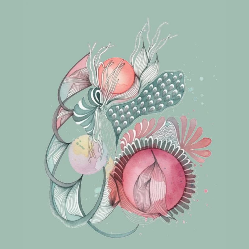 Mer de fleurs Wave Art