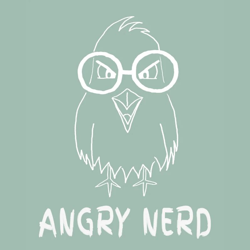 Angry Nerd - Jeu de mots Nerd, Oiseau