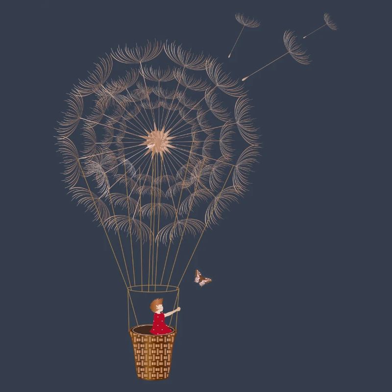 fanciful dandelion balloon