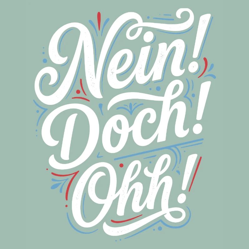 Nein Doch Ohh Typo-Statement