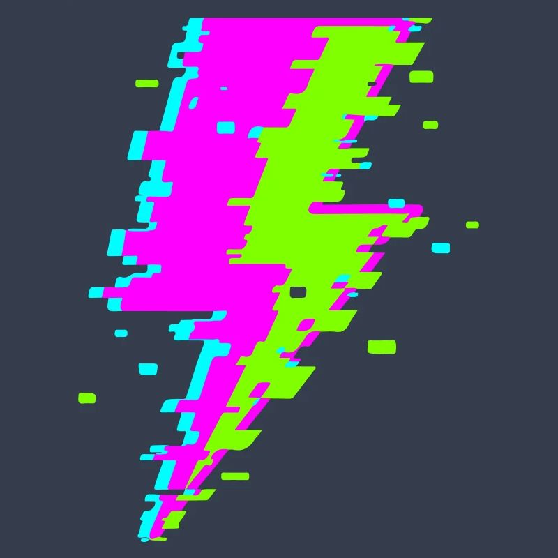 Psychedelischer digitaler Strahl