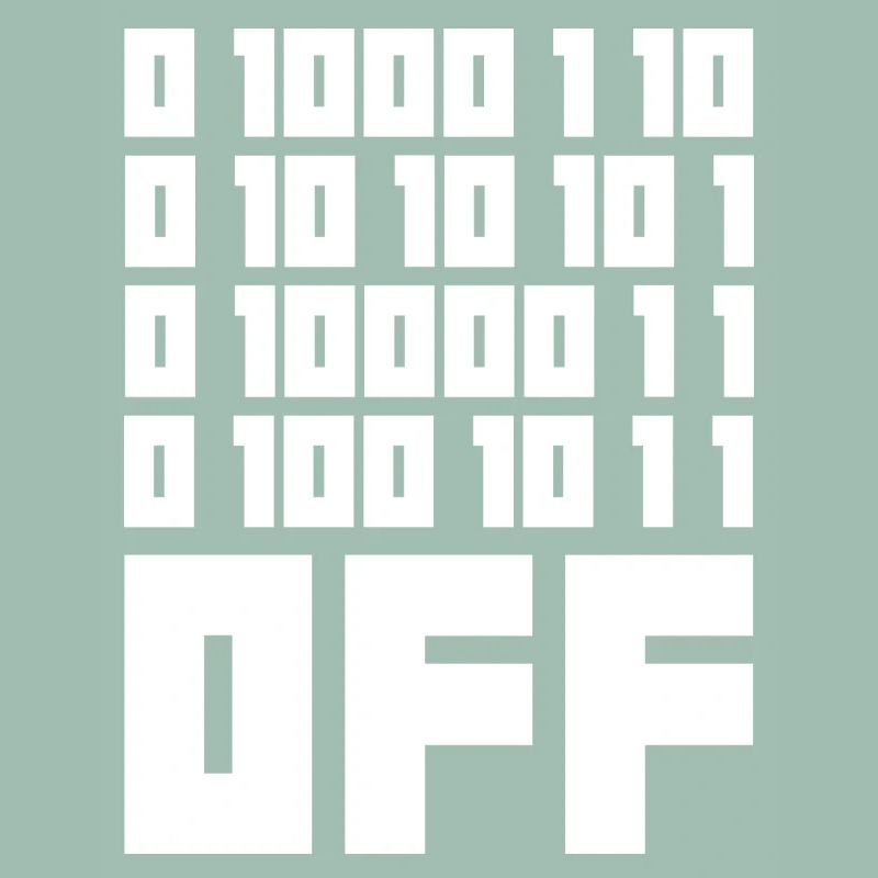 Binärcode F**k OFF – Nerd Humor & Geek Code