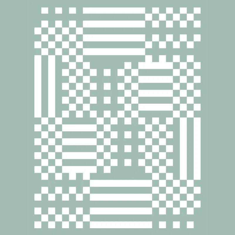 GridFlux Monochromes optisches Muster