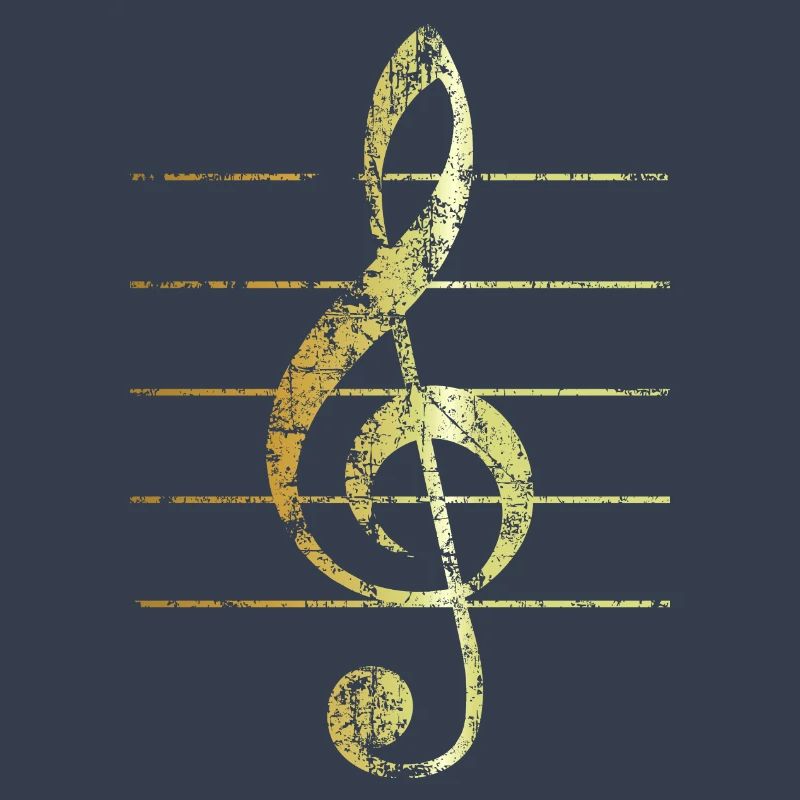 G-Clef - Treble Clef (Ancient Gold)