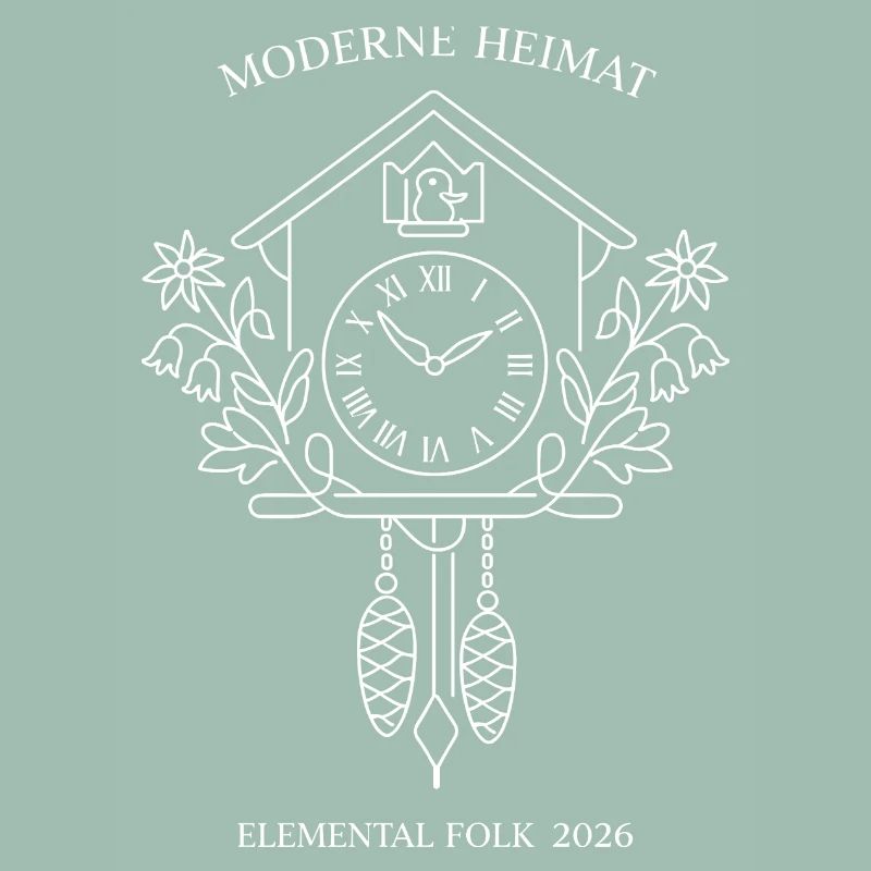 Modern Home Cuckoo Clock Elemental Folk