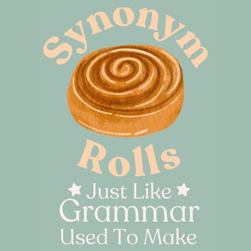 Whimsical Cinnamon Roll Typography Design