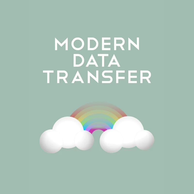 Moderne Datentransfer Wolken Informatiker Geschenk