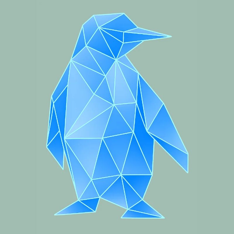 Diamant Pinguin Geometrisches Design