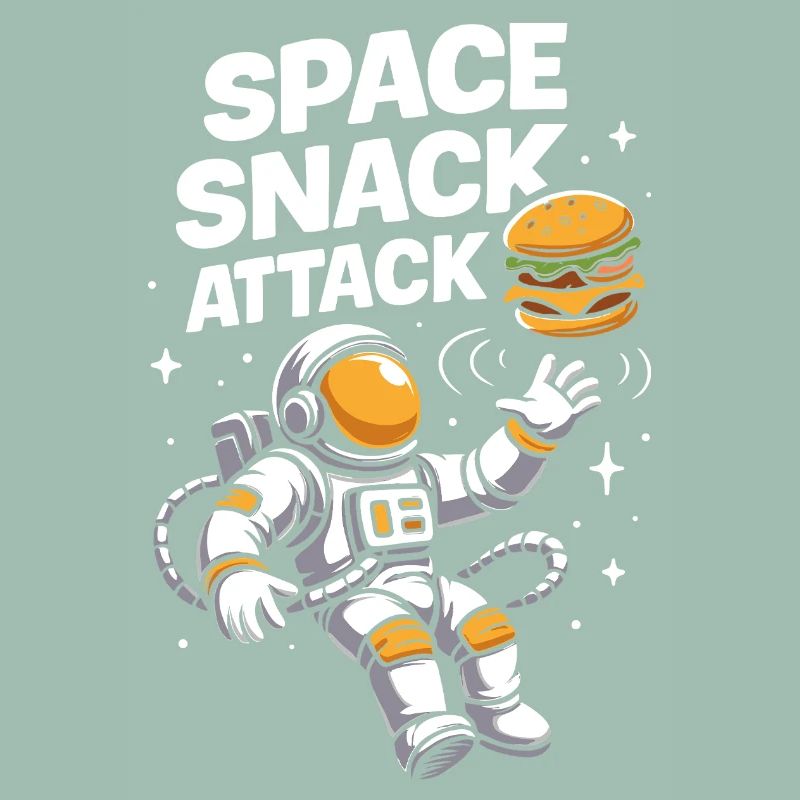 Conception spatiale du hamburger d'astronaute