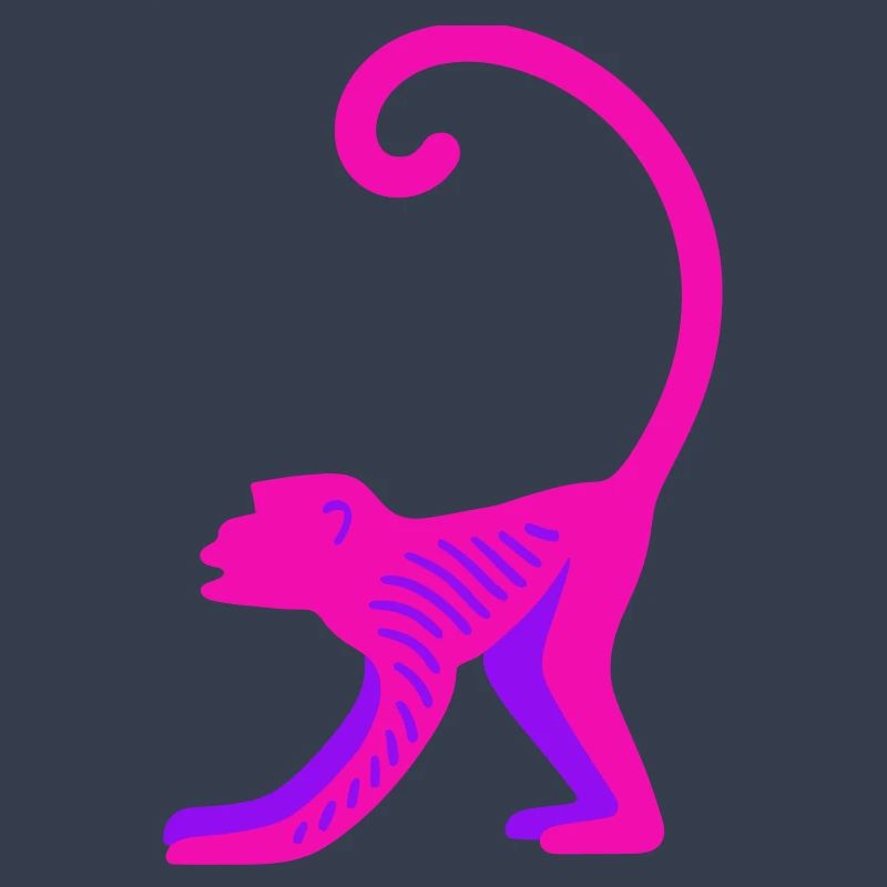 Neon Pink Monkey