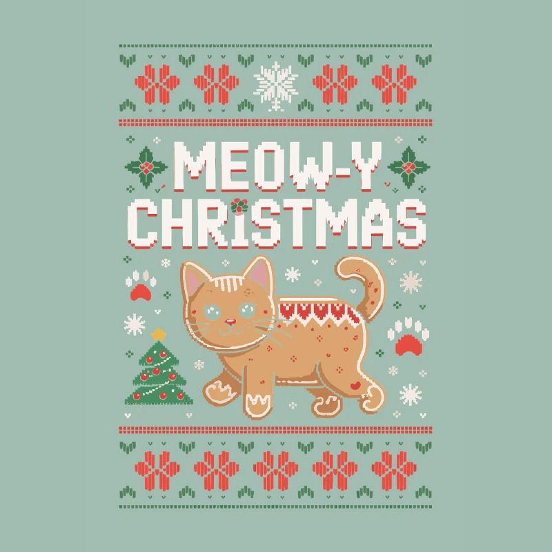 Miaou Noël Pixel Chat
