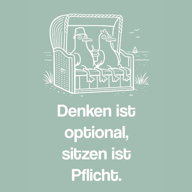 Denken optional sitzen Pflicht Strandkorb witzig