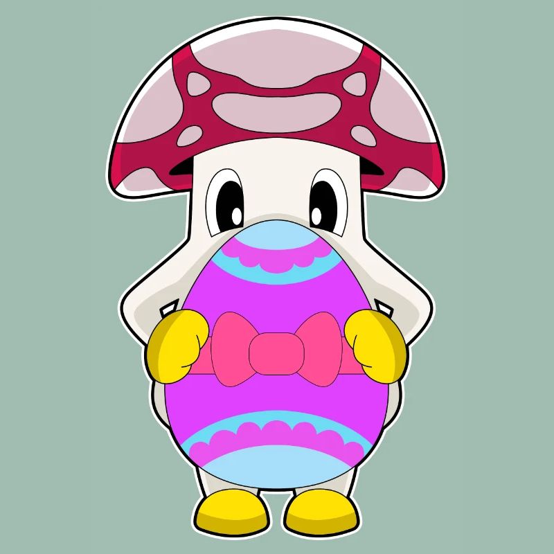 Mushroom Easter Easter Egg