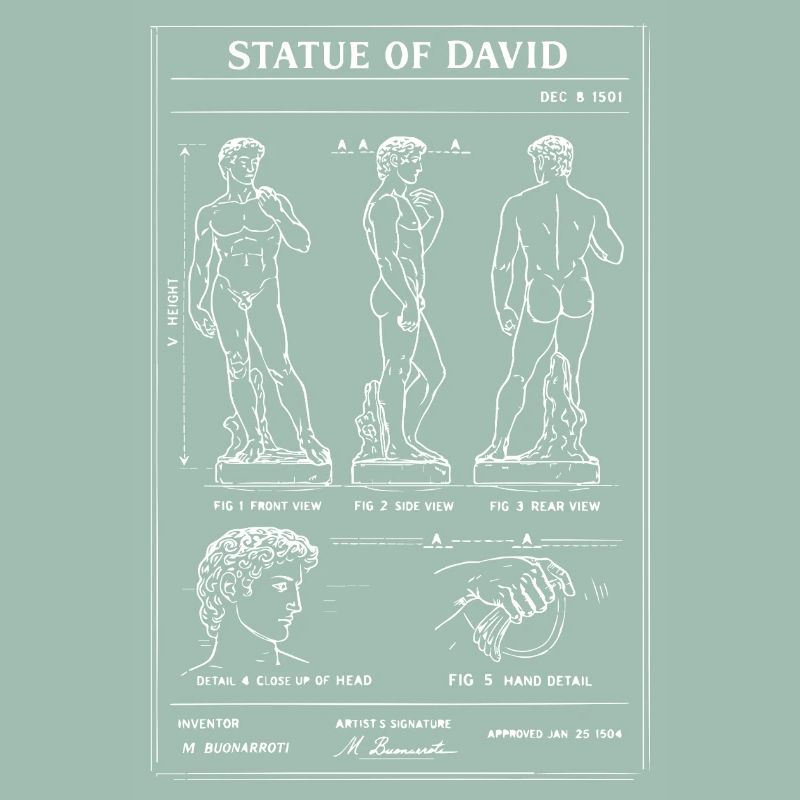 David Michelangelo Bauplan der klassischen Figur