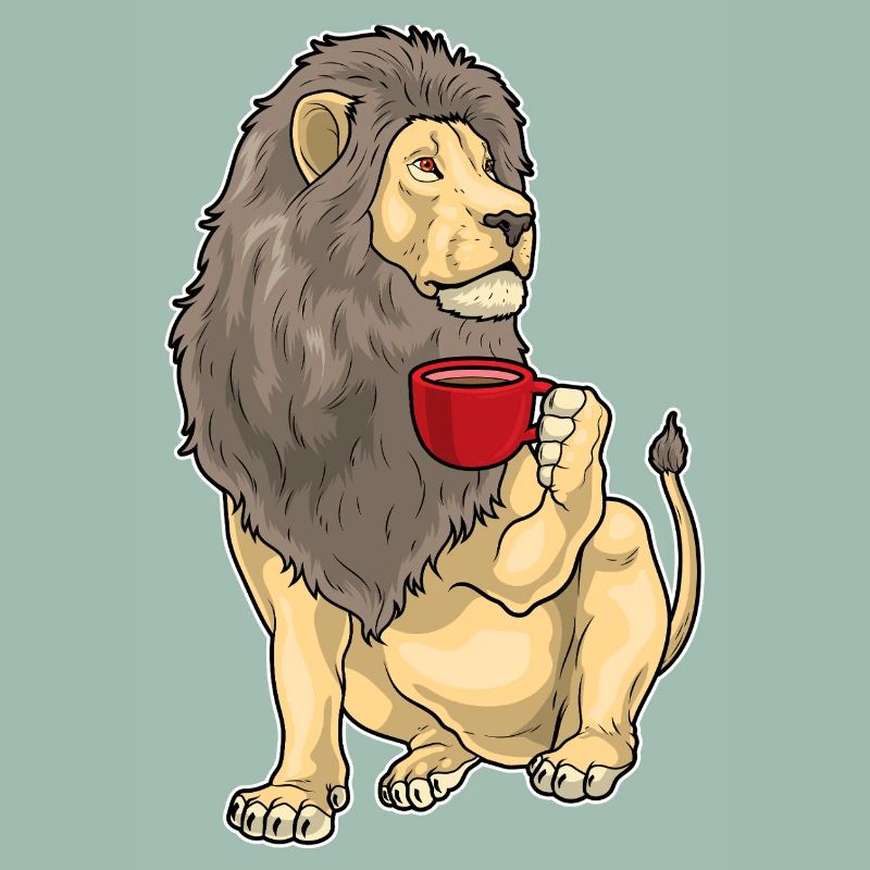 Löwe Kaffee Tasse
