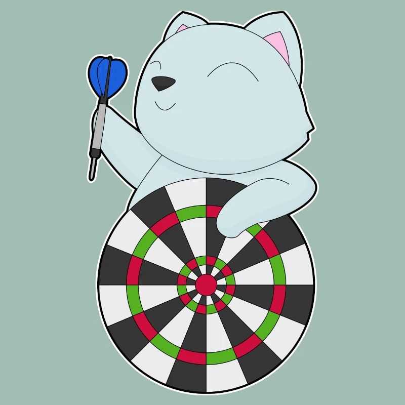 Cible de fléchettes pour chat