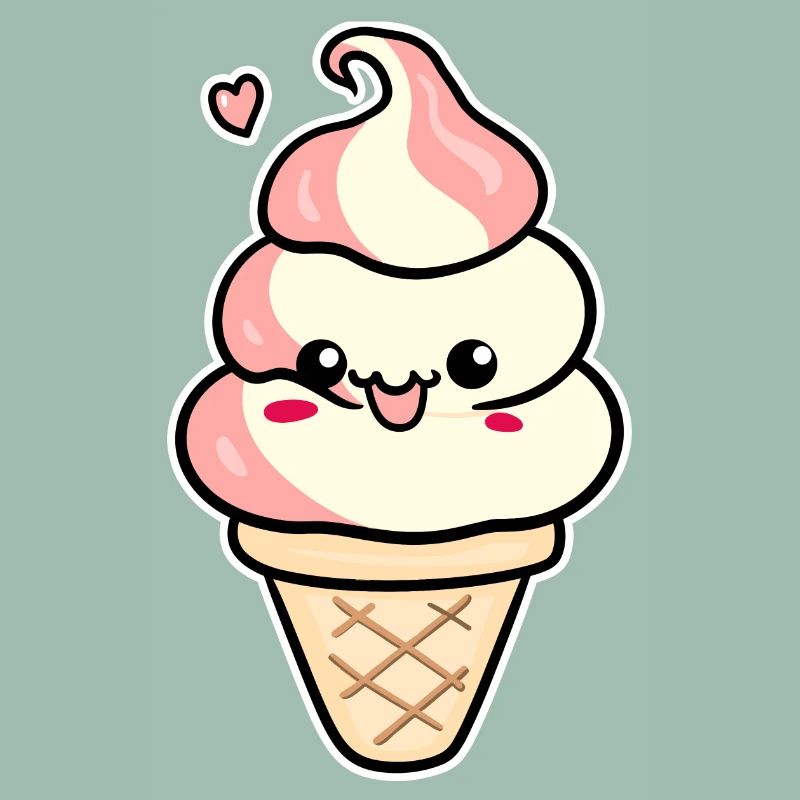 Crème glacée de dessin animé