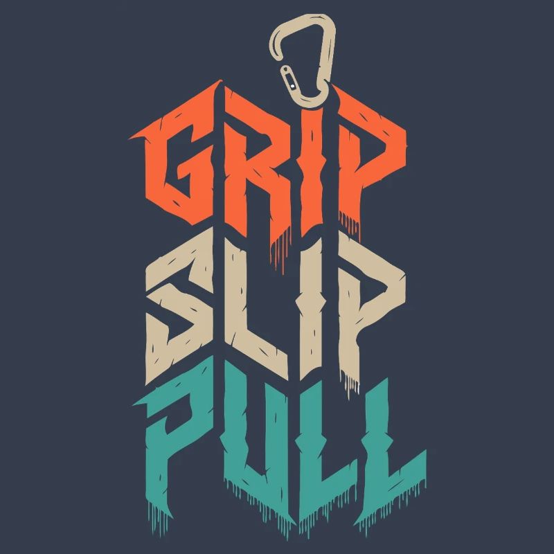 Grip Slip Pull Climbing Grunge