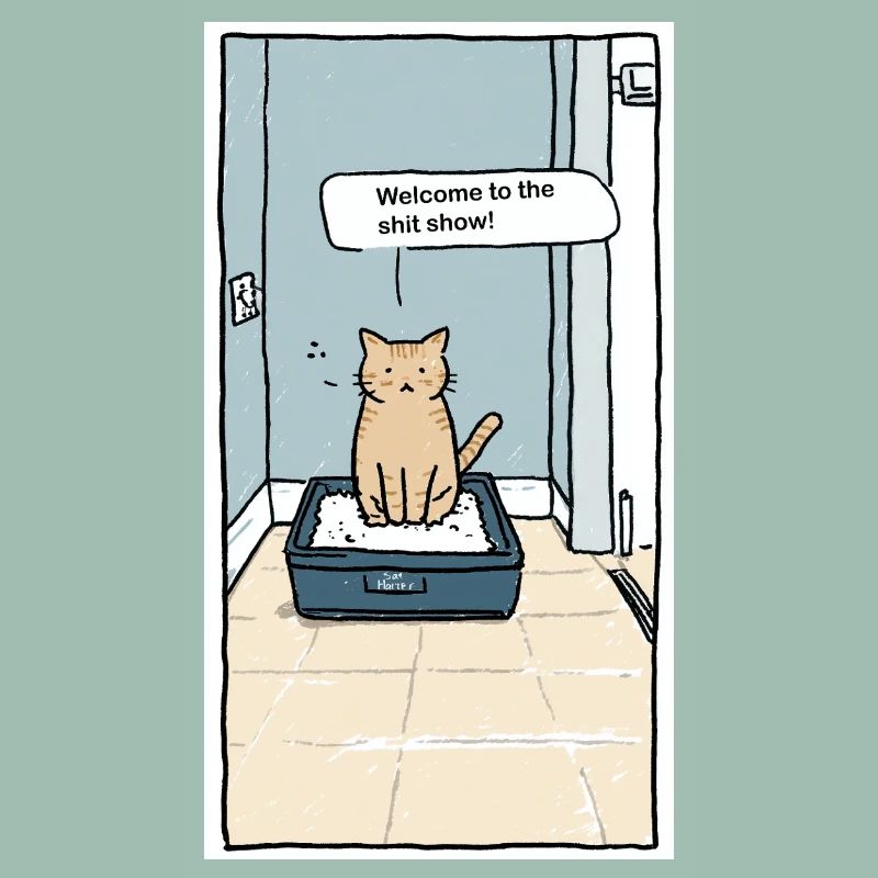 Litter Box Shitshow Humor