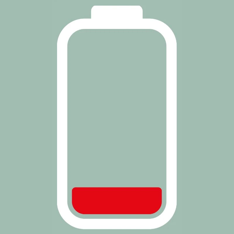 LOW BATTERY - White