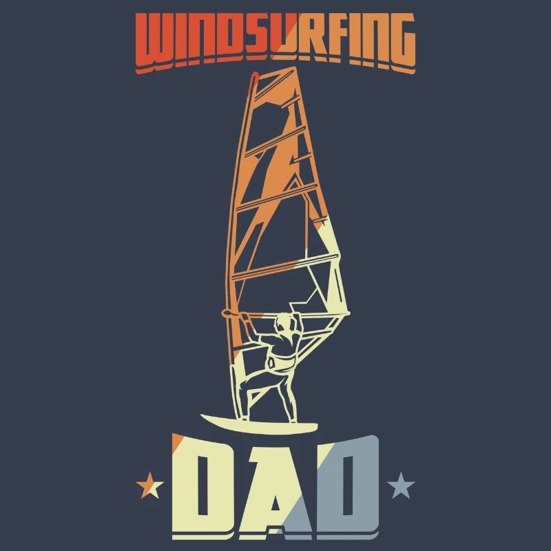 Daddy Windsurfing