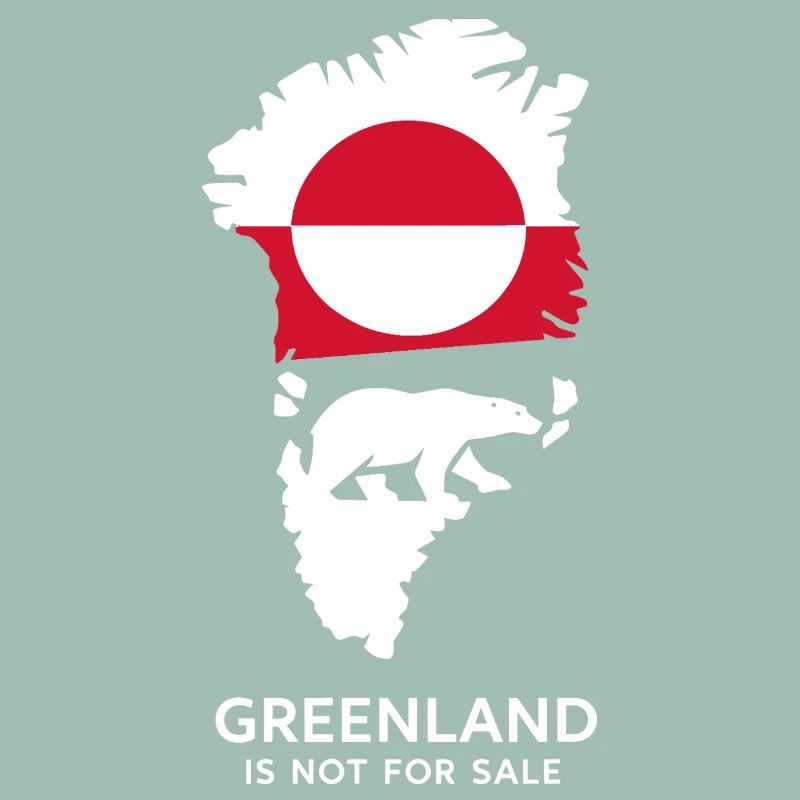 Don nature arctique du drapeau de l’ours polaire du Groenland