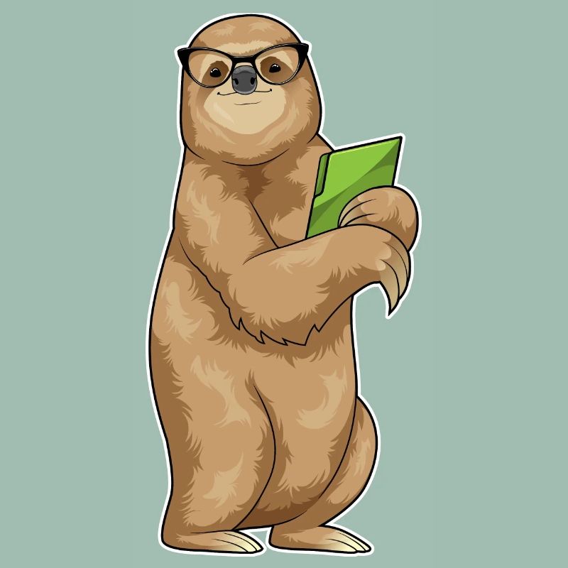 Sloth Secretary Folder Office
