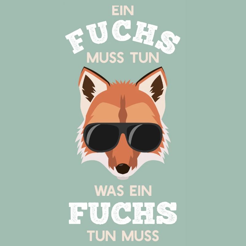 Cooler Fuchs mit Sonnenbrille Rotfuchs