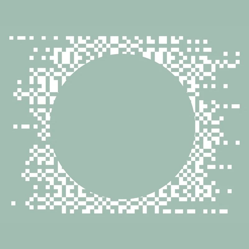 Pixel Circle Abstract Nebula