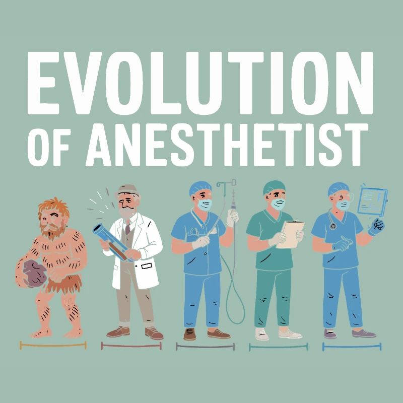 Evolution of Anaesthesiologists Illustration
