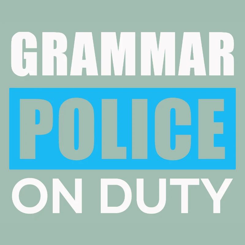 Grammatikpolizei im Einsatz
