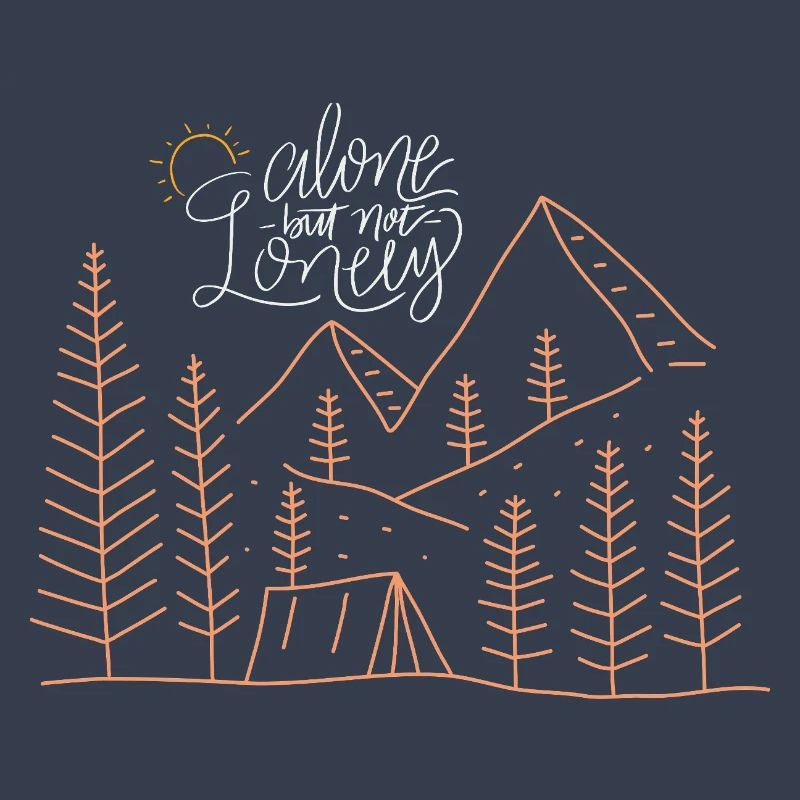 Aventure de camping solitaire