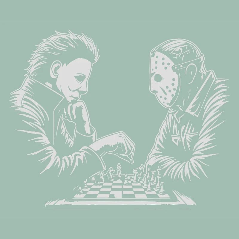 Illustration de match d’échecs étrange