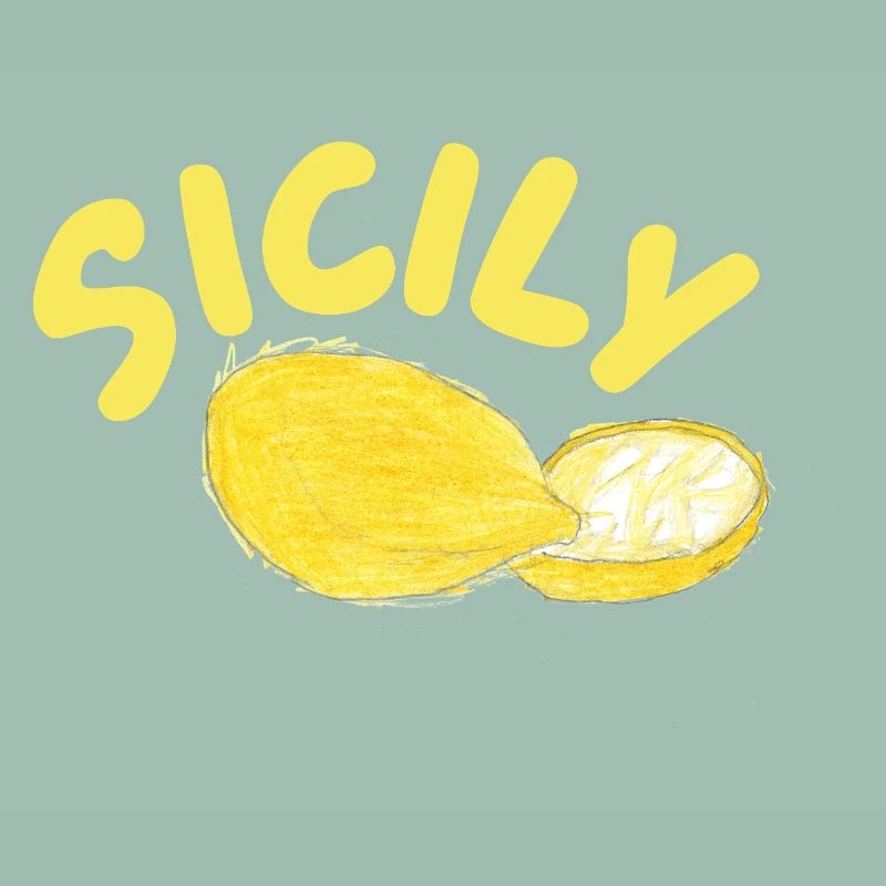 Sicily Lemons Illustration - Sicily