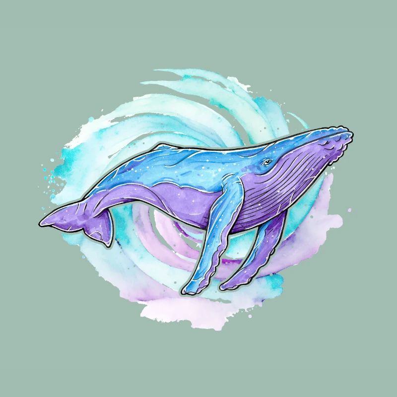 Humpback Whale Watercolor