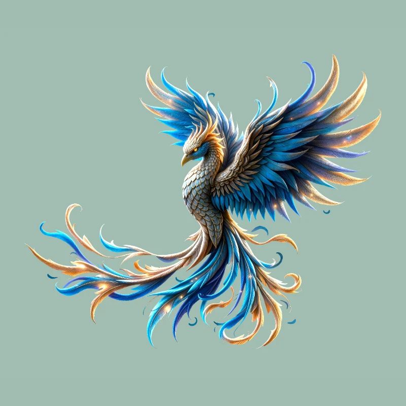 Feuerblauer Phönix