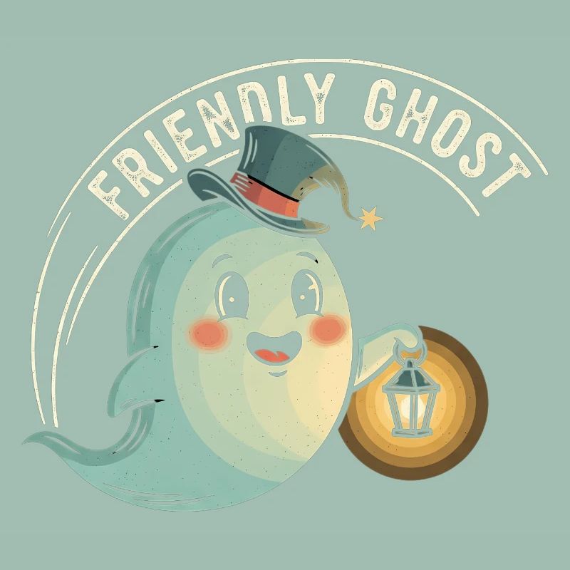 Friendly Ghost with Lantern