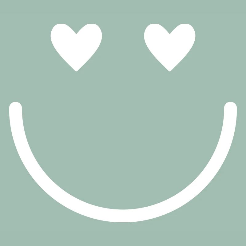  Smiley. Minimal. Positiv.